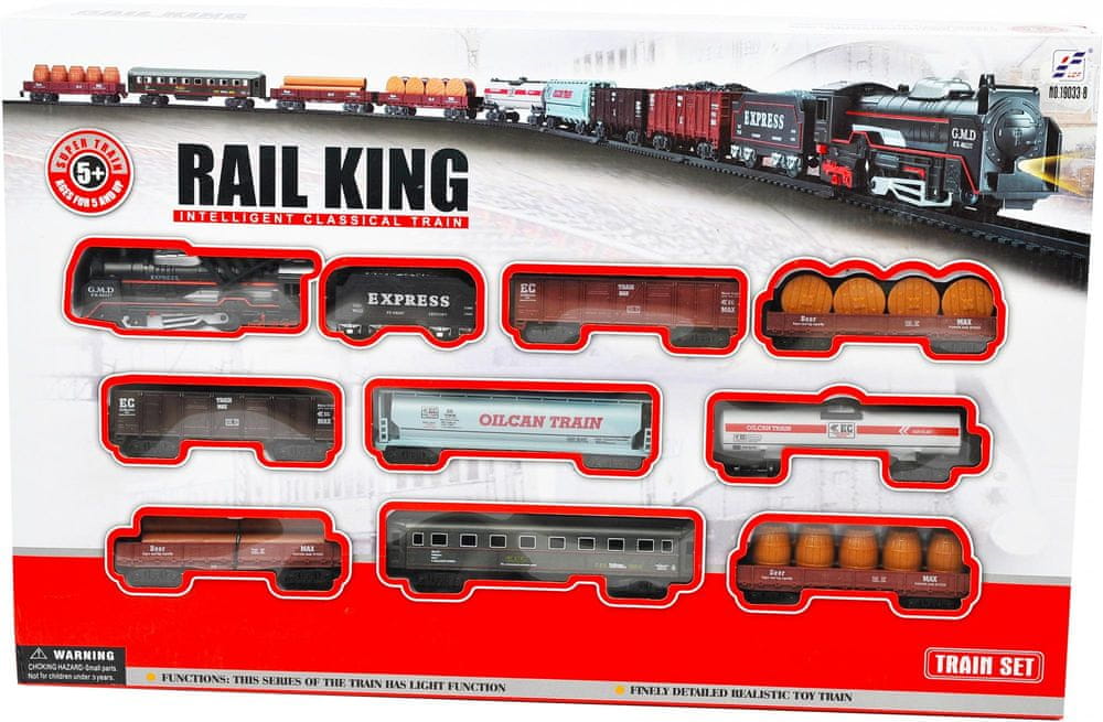 Mac Toys Vlaková súprava väčšia - Rail King - rozbalené